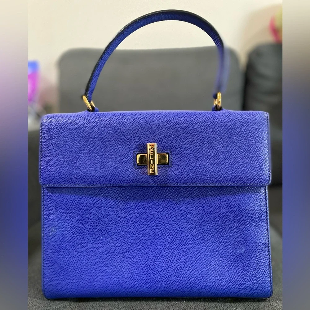 Rare Vintage CELINE Clasp Leather 
Handbag & Wallet - Picture 5 of 17